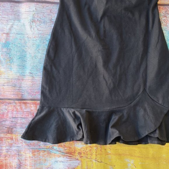 Princess Polly Black Kiribati Ruffle Mini Dress 6 - Picture 7 of 9